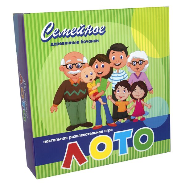 

Лото з дерев'яними бочонками "Сімейне" 344 (2400678499010)