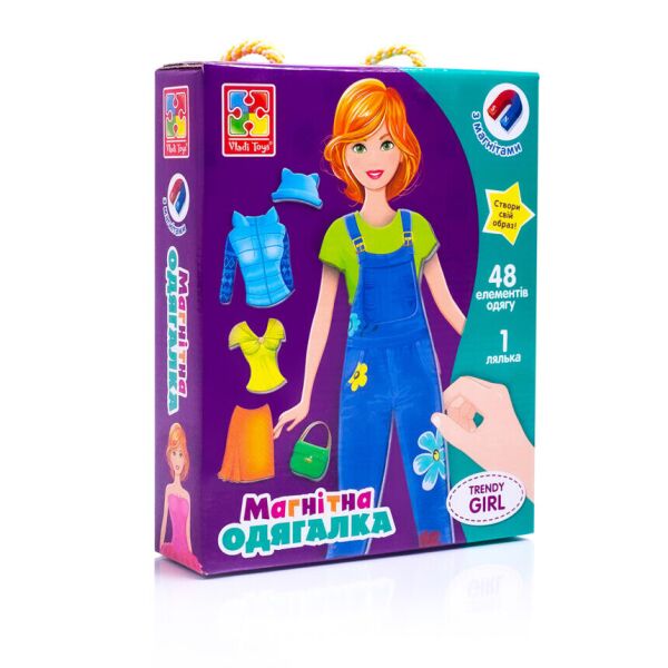 

Магнітна одягалка VLADI TOYS Trendy girl VT3702-22 (4820234761500)
