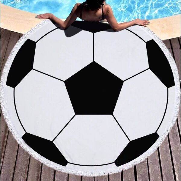 

Пляжный круглый коврик покрывало полотенце из микрофибры махра 150 см (6254524)