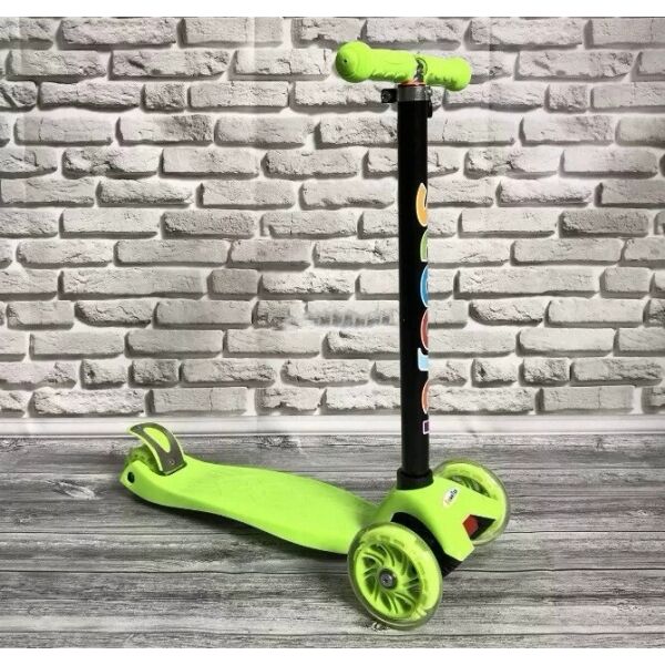 

Самокат детский Scooter Maxi 16 светящиеся бесшумные 3 колёса зелёный (148896453) Green