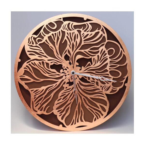 

Настенные часы ручной работы с узором цветка 40 см (2345234-De)