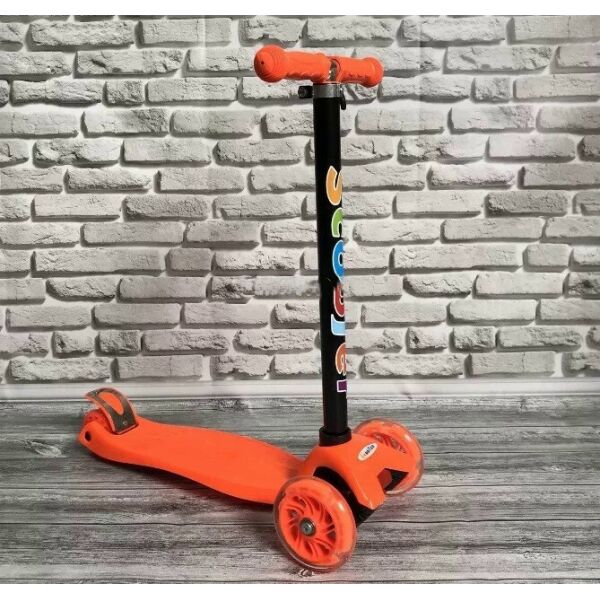 

Самокат детский Scooter Maxi 16 светящиеся бесшумные 3 колёса оранжевый (148896454) Orange