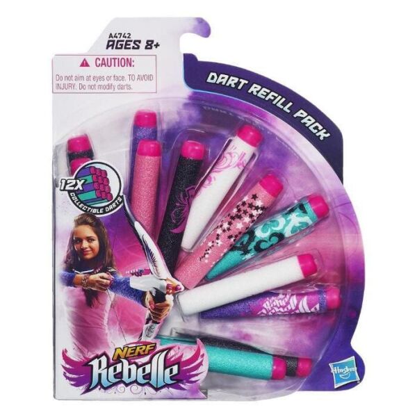 

Мягкие пули NERF Rebelle для девочек (12шт)