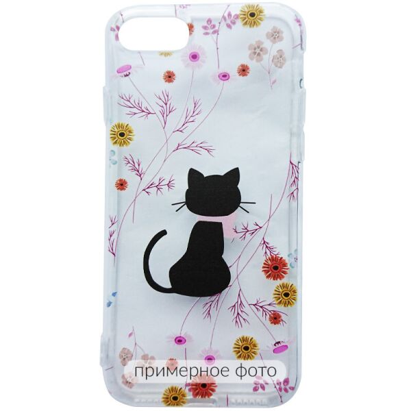 

TPU чехол Epic Print Transparent 2,0mm для iPhone 8 (4.7") (Котик) (100079746)