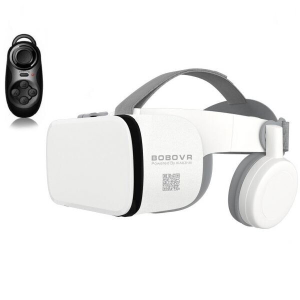 bobo Очки виртуальной реальности BOBO VR Z6 Геймерский шлем с беспроводными наушниками + пульт Bluetooth (2020) White
