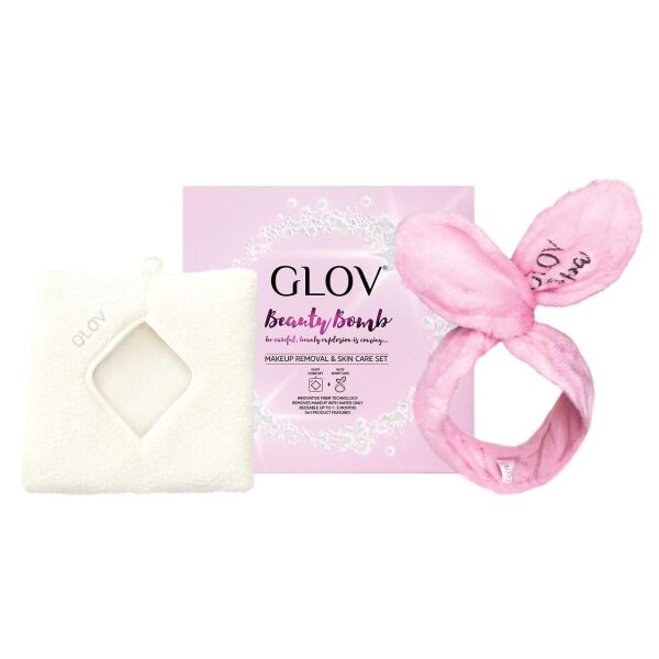 

Набір GLOV Beauty Bomb, Вушка-обруч, рукавичка для демакіяжу.