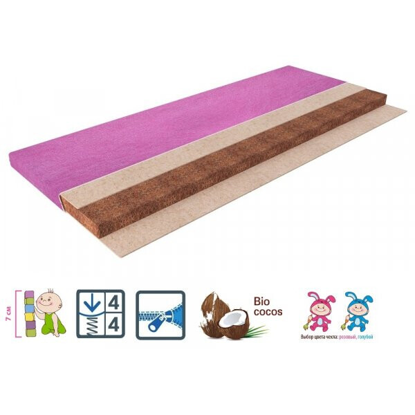

Матрас Cocos Comfort Blue / Кокос Комфорт Голубой 63 x 125