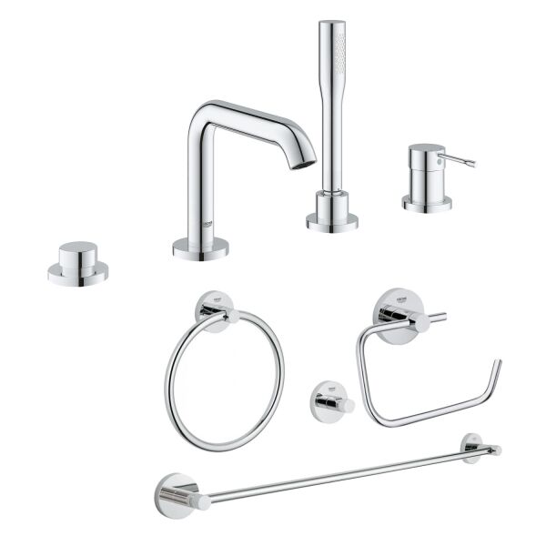 

Комплект Grohe смеситель для ванны Essence 19578001 + набор аксессуаров Essentials 40823001