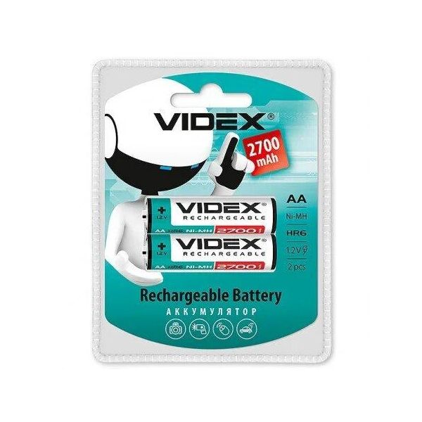

Аккумулятор VIDEX AA 2700 mAh 2шт Ni-MH