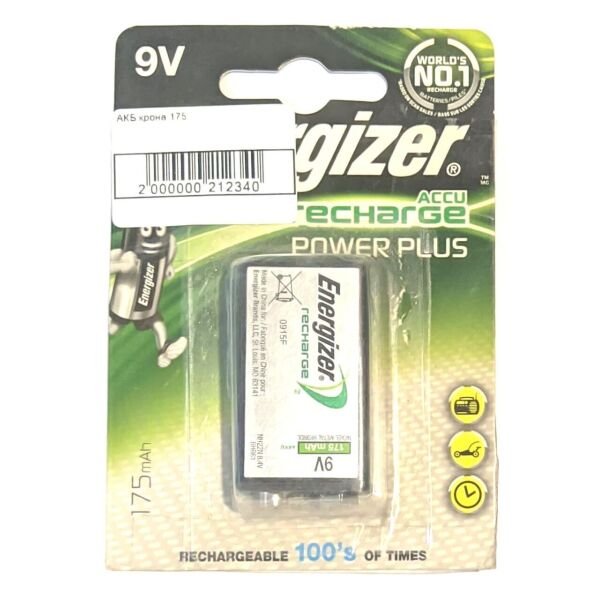 

Аккумулятор Крона Energizer 175 mAh