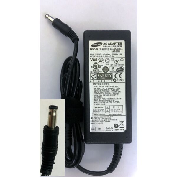 

Блок питания для ноутбука Samsung 19V/3.16A 60W 5.5*3.0