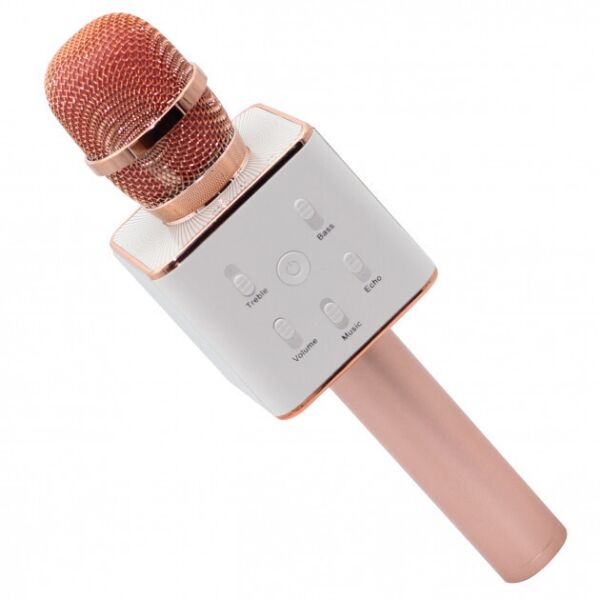 

Микрофон+караоке Bluetooth Q7 Rose & Gold