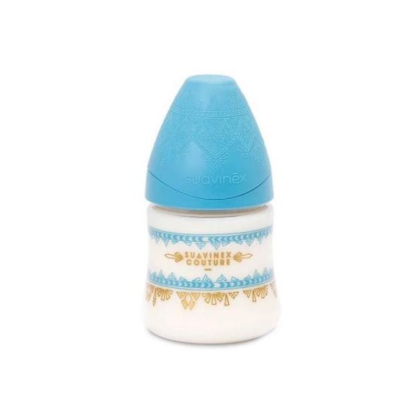 

Бутылочка для кормления Suavinex Couture, 150 мл, 0+ голубая (304127)