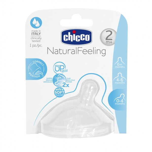 

Соска Natural Feeling средний поток, Chicco
