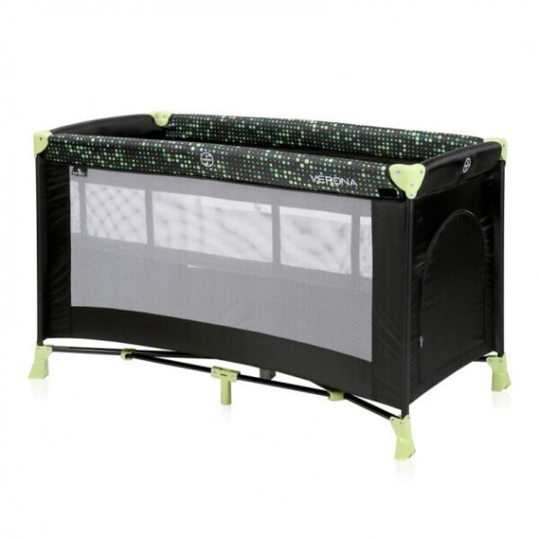 

Манеж-кровать Lorelli Verona 2 Layer Черный (VERONA 2 LAYERS BLACK GREEN DOTS)