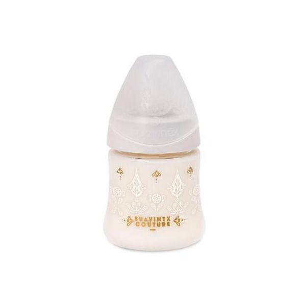 

Бутылочка для кормления Suavinex Couture, 150 мл, 0+ белый (304131)