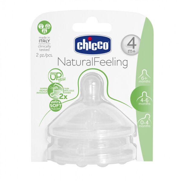 

Соска Natural Feeling регулируемый поток 2 шт, Chicco