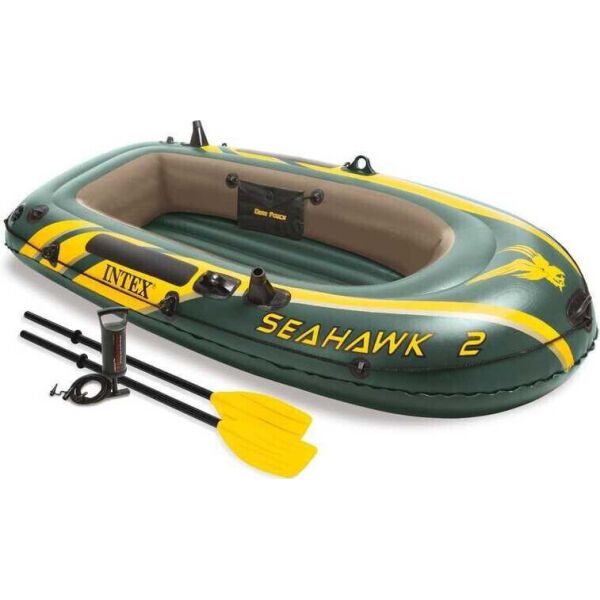 

Двухместная надувная лодка Intex 68347 Seahawk 2 Set с веслами и насосом (236*114*41 см)