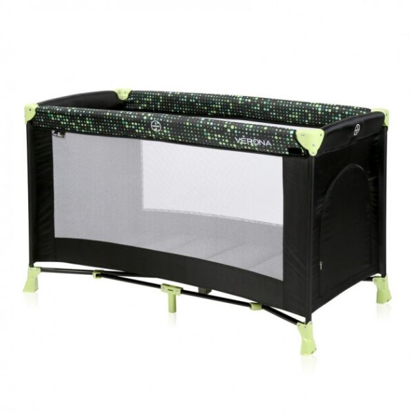 

Манеж Lorelli Verona 1 Черный (VERONA 1 LAYER BLACK GREEN DOTS)