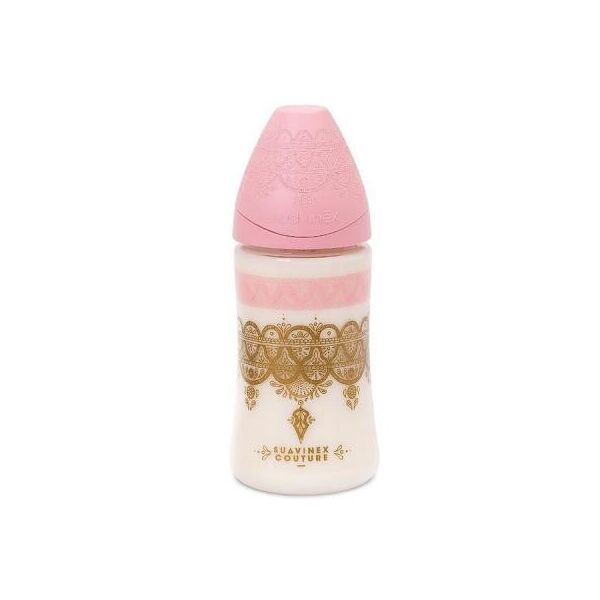 

Бутылочка для кормления Suavinex Couture 270 мл розовая (304163)