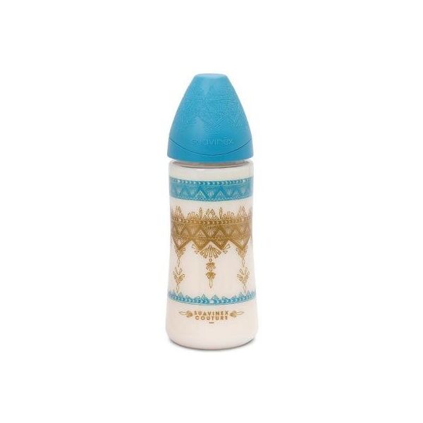 

Бутылочка для кормления Suavinex Couture 270 мл голубая (304151)