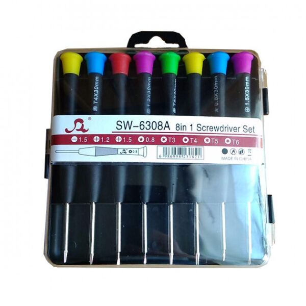 

Набор точных отверток Screwdriver Set SW-6308A 8шт
