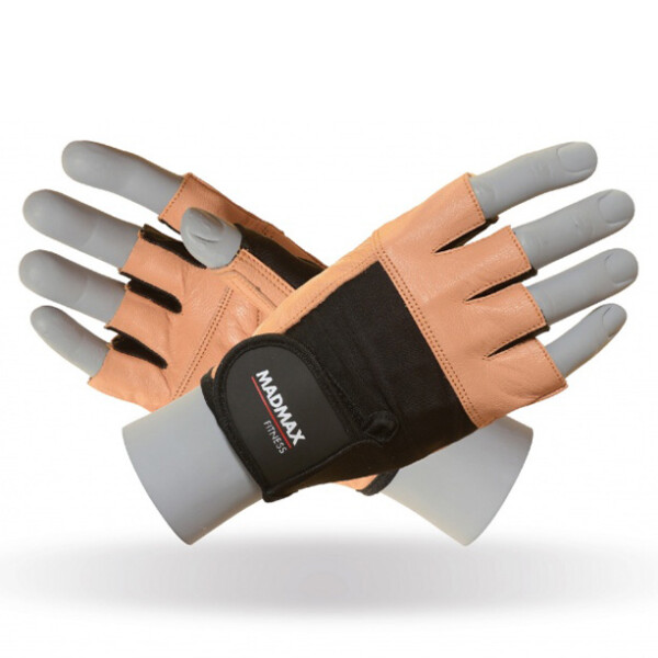 

Перчатки MAD MAX Fitness, коричневые - MFG 444 L (CN3437-3)