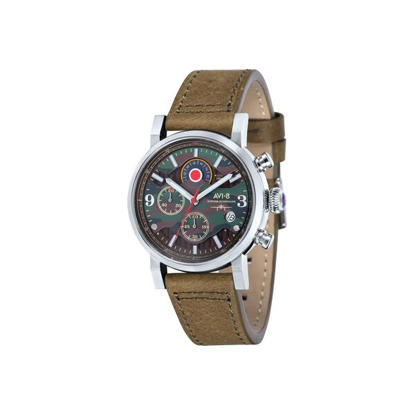 

Часы AVI-8 AV-4041-06 Hawker Hurricane Chronograph 43mm 5ATM