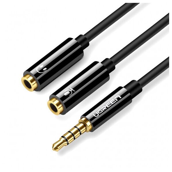 

Межкомпонентный кабель UGREEN AV141 3.5 mm Male to 2 x 3.5 mm Female Black 30620