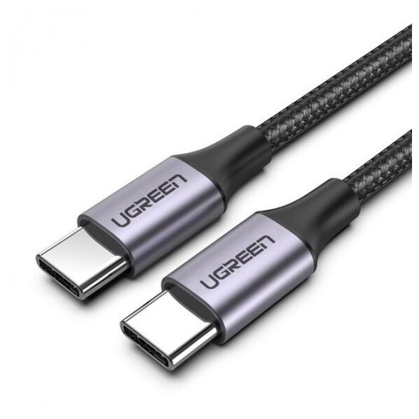 

Межкомпонентный кабель UGREEN US261 USB Type-C - USB Type-C Aluminum Shell, 1 m Gray Black 50150