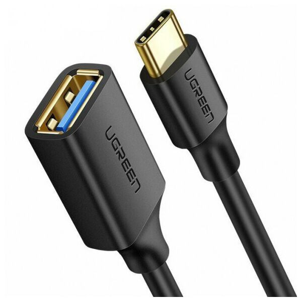 

Межкомпонентный кабель UGREEN US154 USB Type-C - USB 3.0 OTG, 10 cm Black 30701