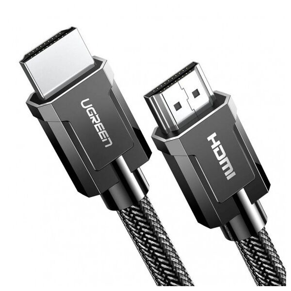 

Межкомпонентный кабель UGREEN HD135 HDMI to HDMI, 1 m, v2.1 8K-60Hz/4K-120Hz Braided Gray 70319
