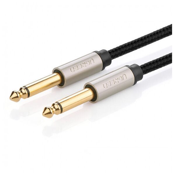 

Межкомпонентный кабель UGREEN AV128 6.3 mm to 6.3 mm Audio Cable Braided, 2 m Gray 10638