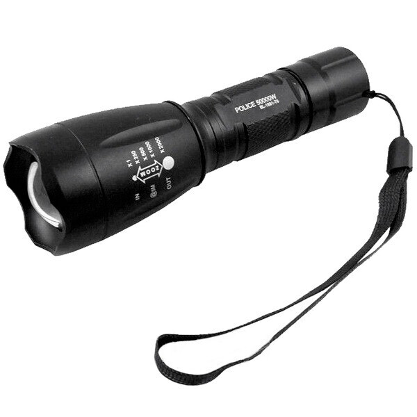 Мощный тактический фонарь Bailong Police BL-1891-T6 50000W аккумуляторный 6800 mAh