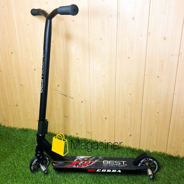 

Самокат для трюков Best Scooter колеса алюминий 110 мм с пегами (черный)