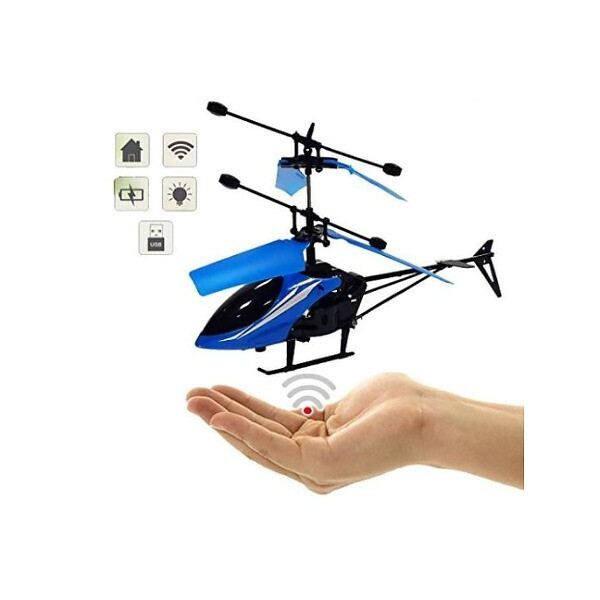 

Летающий вертолет Induction aircraft с сенсорным управлением 8088 управляемый от руки синий