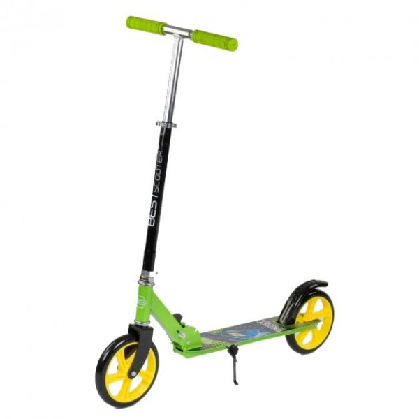 

Детский складной самокат двухколесный Best Scooter 66053 с ножным тормозом зеленый