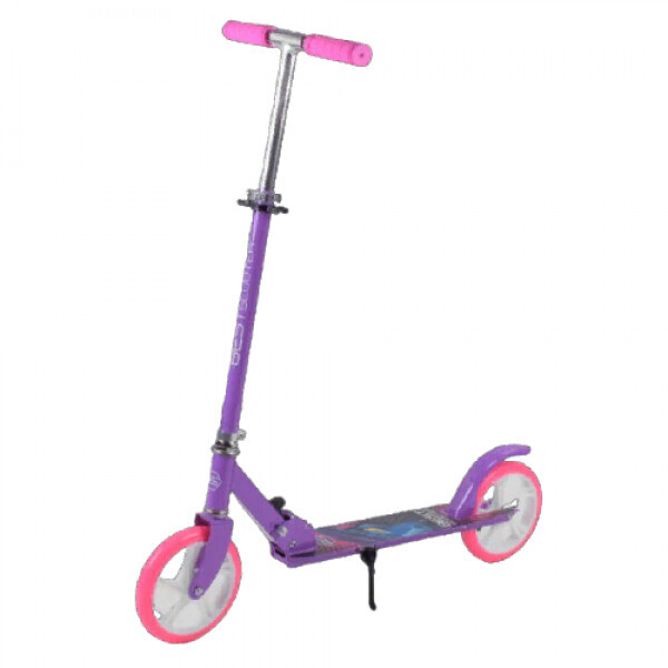 

Детский складной самокат двухколесный Best Scooter 66053 с ножным тормозом розовый
