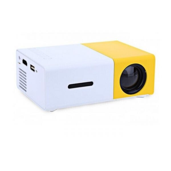 

Портативный светодиодный мультимедийный мини проектор Led Projector YG300 с динамиком Универсальный медиаплеер с разрешением 1920х1080P для дома и офиса