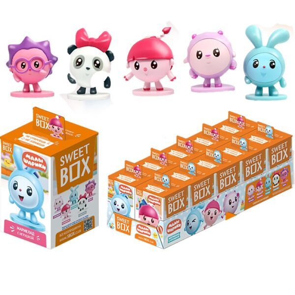 

Свитбокс Малышарики 2021 мармелад с игрушкой в коробочке свит бокс Sweet Box
