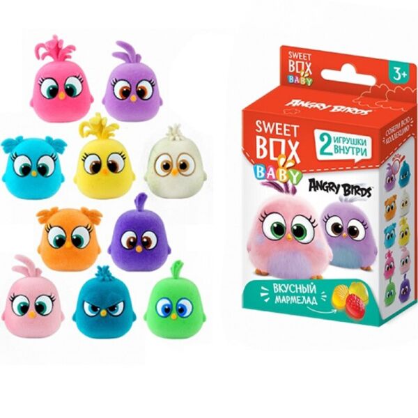 

СВИТБОКС Энгри Бердс BABY ANGRY BIRDS МАРМЕЛАД С 2-МЯ ИГРУШКАМИ В КОРОБОЧКЕ Свит бокс Sweetbox
