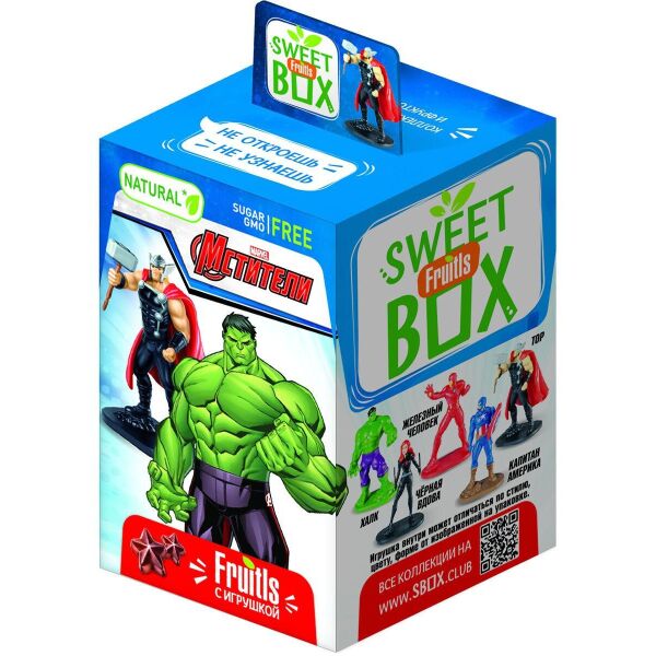 

Свитбокс Мстители Марвел MARVEL мармелад с игрушкой в коробочке Свит бокс Sweet Box