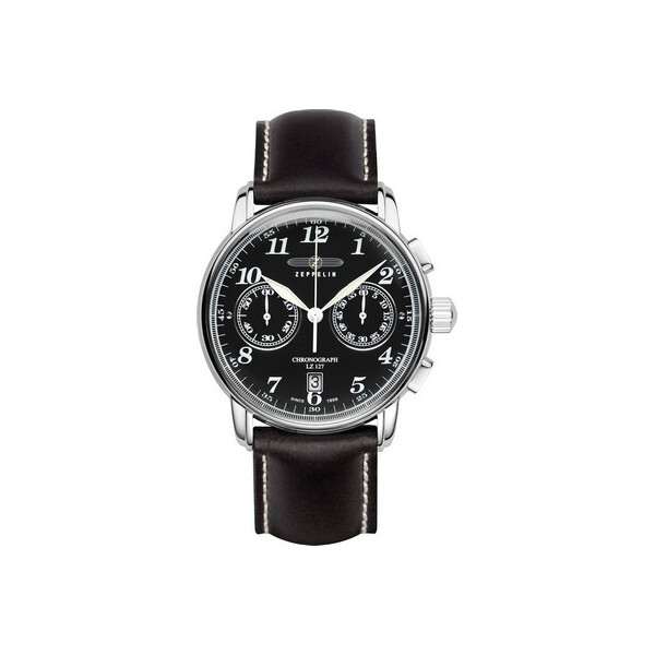 

Часы Zeppelin 7678-2 LZ127 Graf Zeppelin Chronograph schwarz 42mm 10 ATM