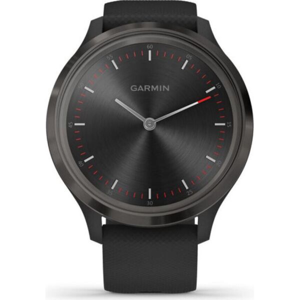 

Смарт-часы Garmin Vivomove 3 с серым стальным безелем, черным корпусом и ремешком