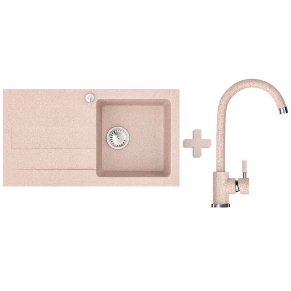 

Кухонная мойка VALENTINA Gr Azia авена + Кран