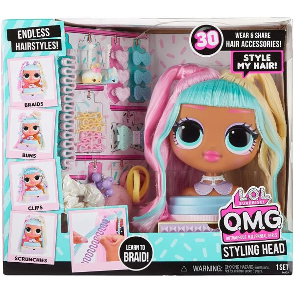 

ЛОЛ голова манекен LOL Surprise OMG Styling Head Candylicious