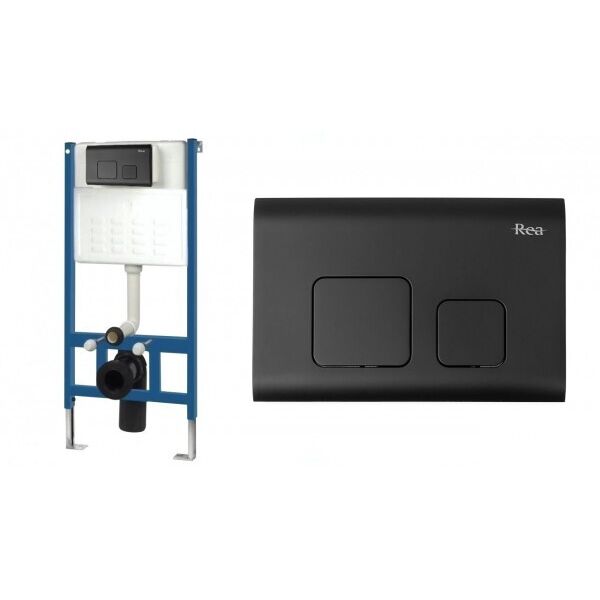 

Инсталляция Rea 6w1 9cm Черный WC F Комплект REA-E3652