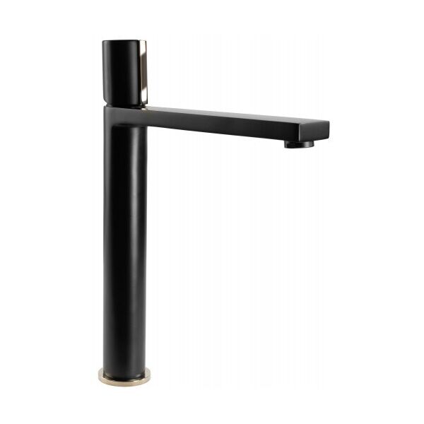 

Смеситель для умывальника (Раковины) Rea ICON Black Gold высокий REA-B5681