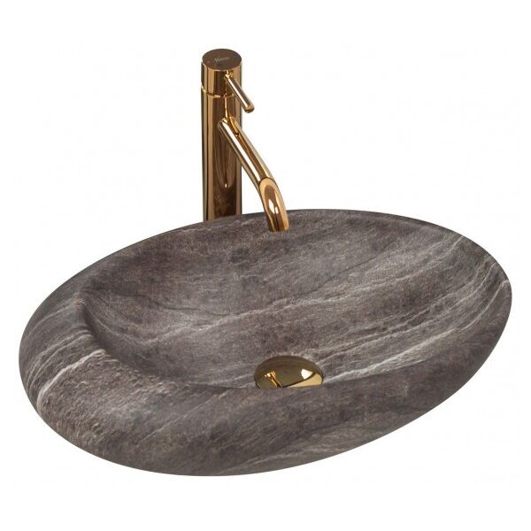 

Умывальник (Раковина) Rea Roxy А Stone D. Grey REA-U6649
