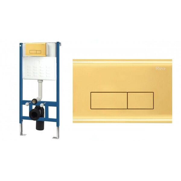 

Инсталляция Rea 6w1 9cm L.GOLD WC H REA-E9863